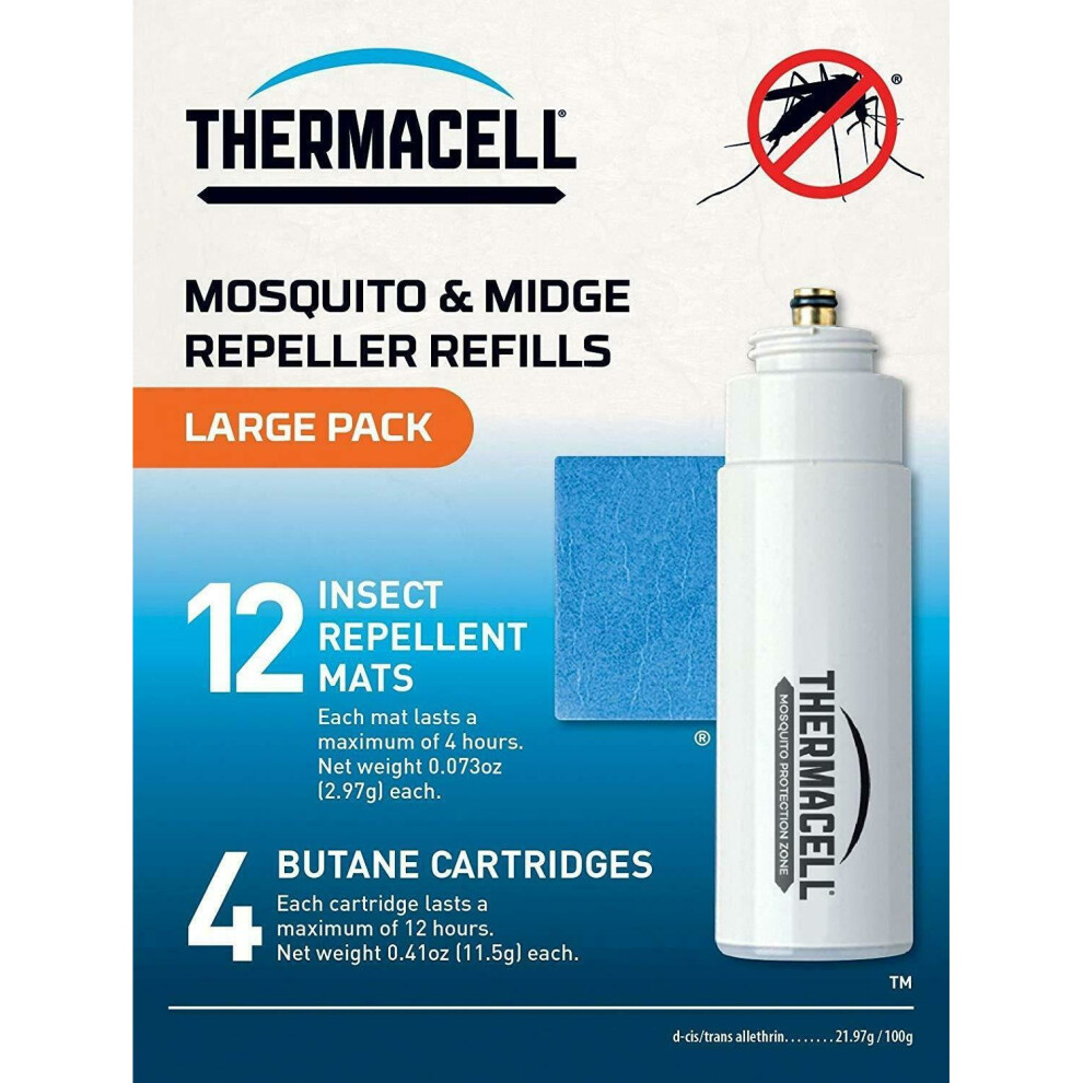 Thermacell Mosquito Repellent Refill Pack (Mats & Gas) - Large