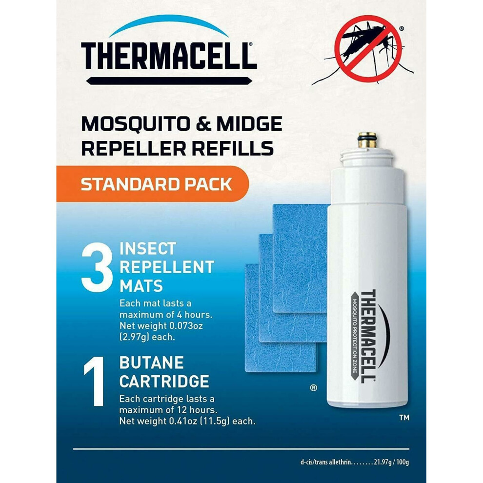 Thermacell Mosquito Repellent Refill Pack (Mats & Gas) - Standard