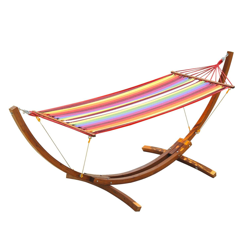 Outsunny Wooden Frame Hammock | Hammock With Stand