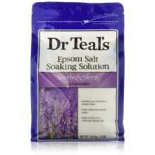Dr. Teal's, Solution de Trempage au Sel d'Epsom Pur, Lavande, 3 lbs (1.36 kg)