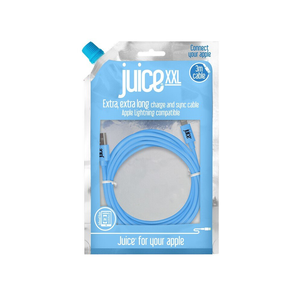 (3 Metre, Blue) Juice Lightning USB Cable | Apple Certified Charger