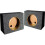 10 in. Angle Mounts Behind Seat Empty Split Woofer Box 1