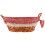Premier Housewares Multi-purpose Willow Basket, Oval, Red Gingham Lining 2