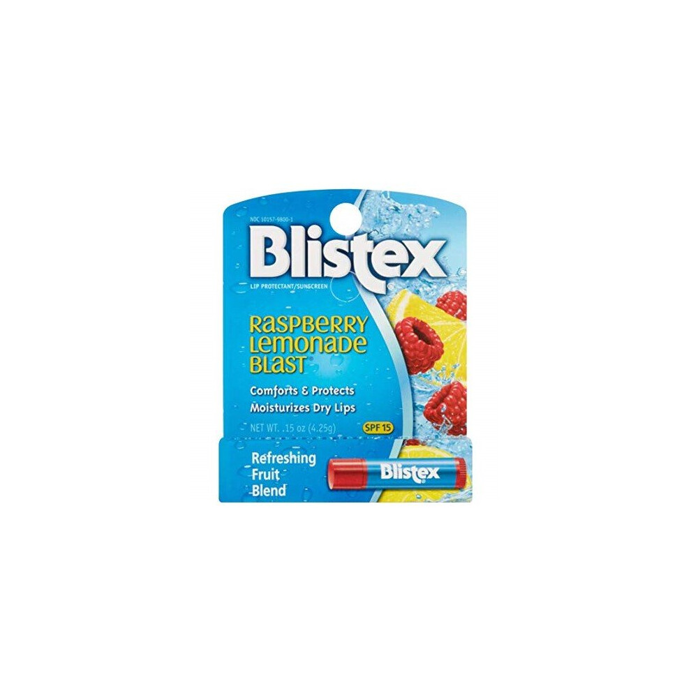 (ONE PACK) Blistex Raspberry Lemonade Blast Lip Balm w/ SPF 15 Sunscreen