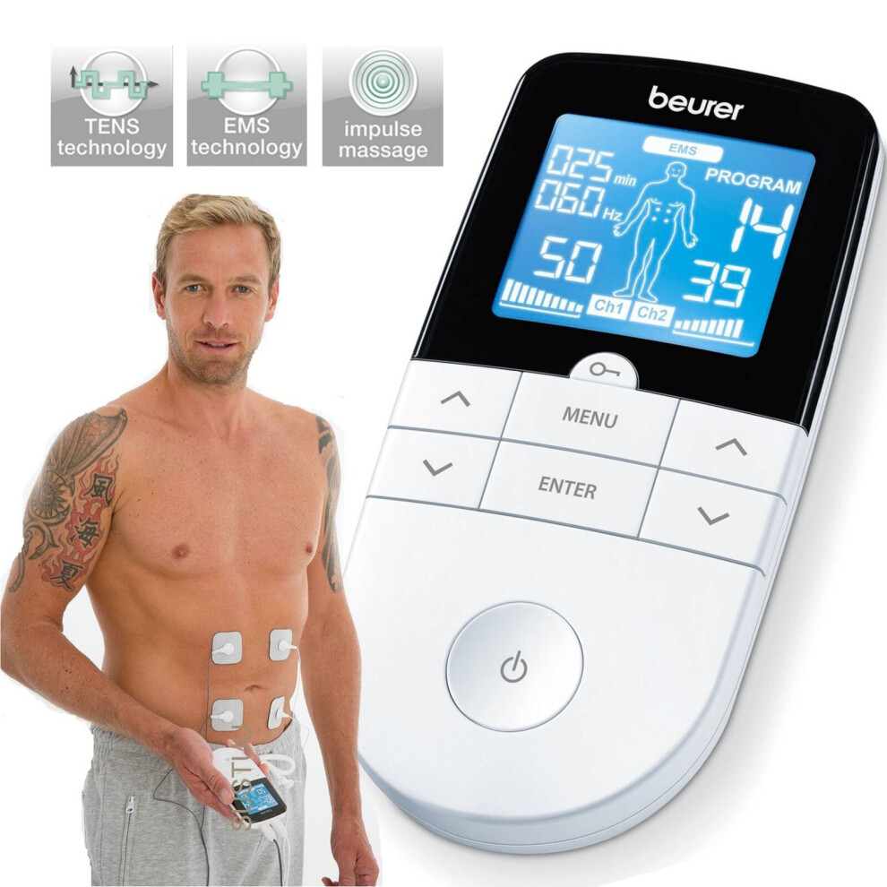Beurer Em49 Digital Pain Relief Machine│3In1 Pain Therapy│Massage│Tens