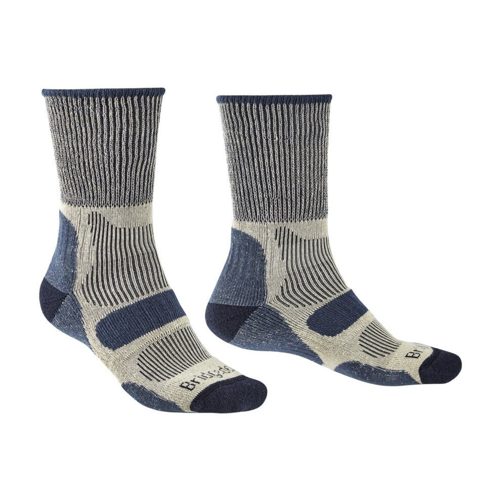 (Large UK 9-11½, Indigo Blue) Bridgedale Men's Coolfusion Light Hiker Walking Socks 