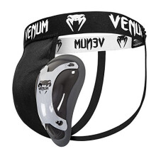 Venum Competitor Groinguard and Support Silver Series Black Ice Large