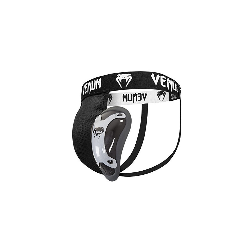 Venum Competitor Groinguard and Support Silver Series Black Ice Large