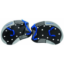Speedo Unisex Swim Training I.M. Tech Paddles Black/Blue, Small-Medium