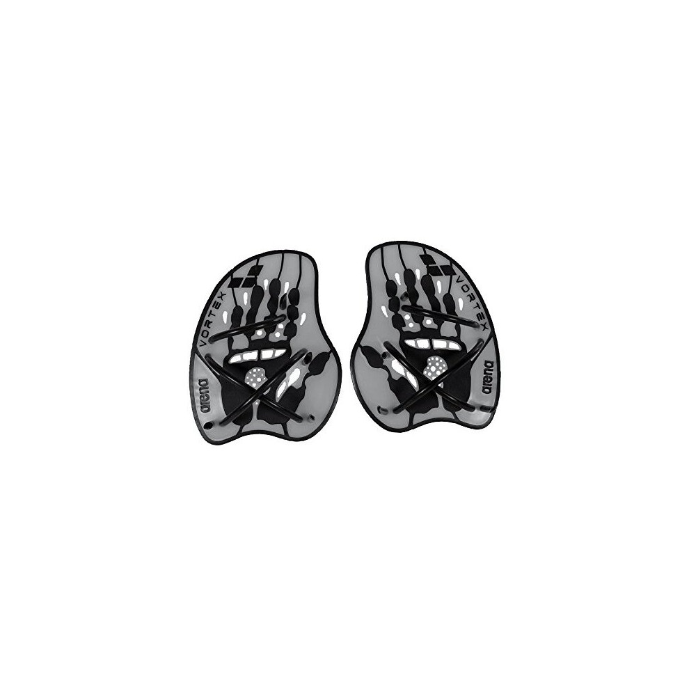 Arena Vortex Evolution Hand Paddle Medium Silver/Black