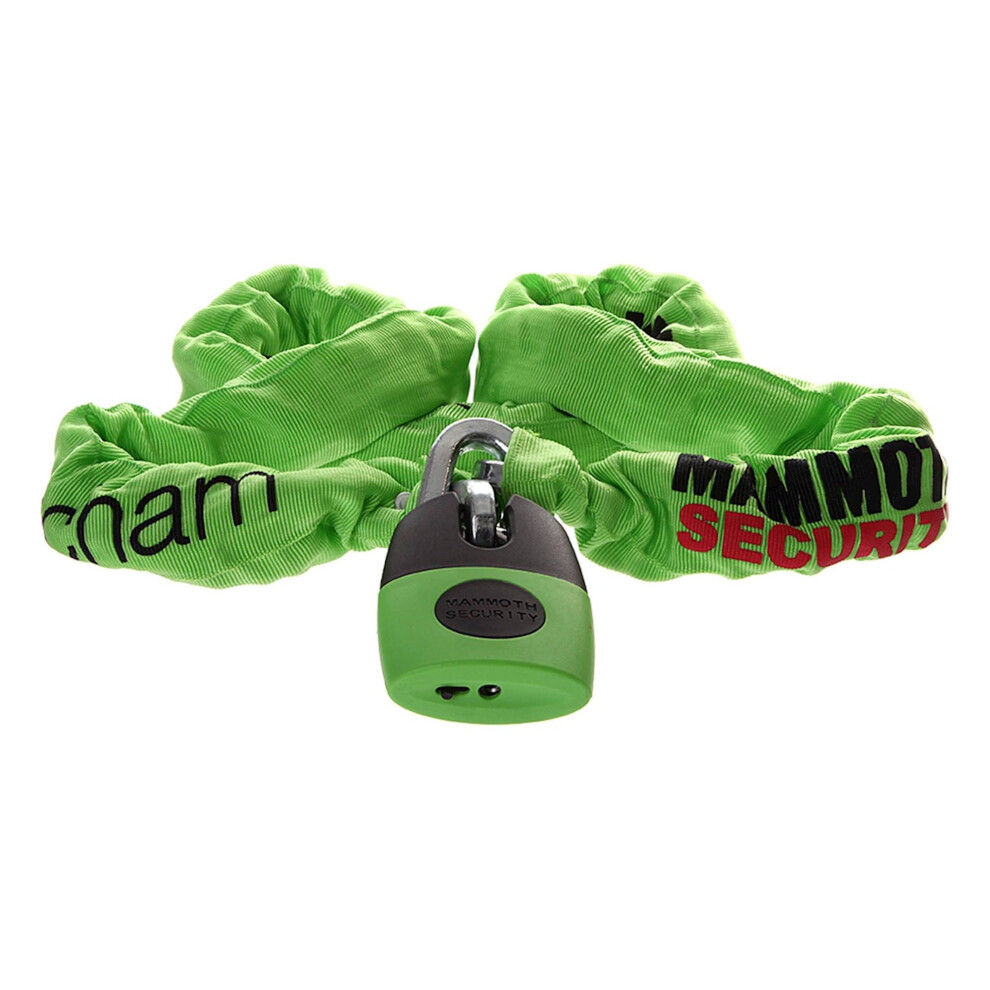 Mammoth Security Gold Mammoth Thatcham Approved Square Chain And Shackle Lock 1.8M