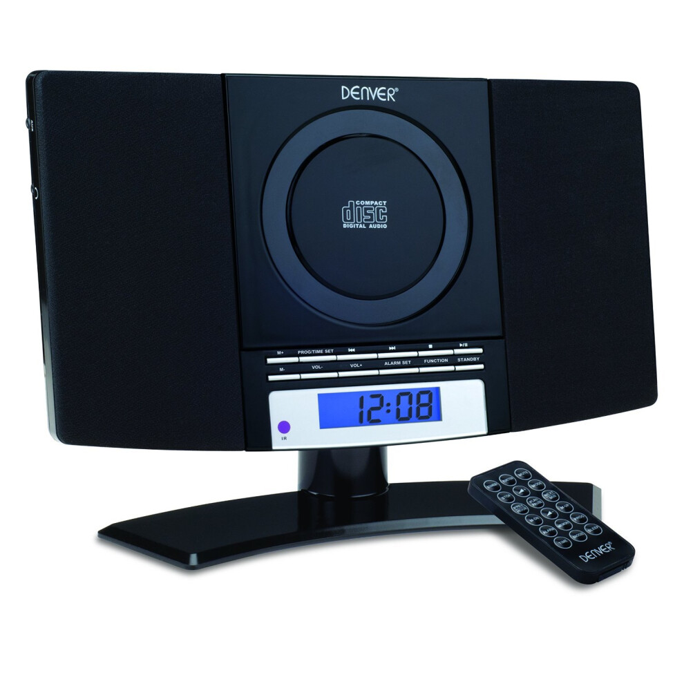 (Black) Denver MC-5220 | CD Player, FM Radio & Clock Alarm