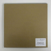 SPC Light Chipboard Sheets 12 x 12 Inches 25 per Package Tan Chip 12 12