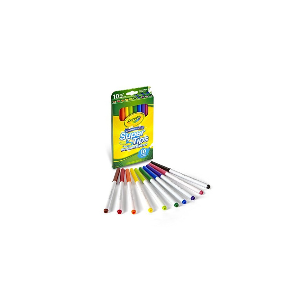 Crayola Washable Super Tip Markers 10 Count