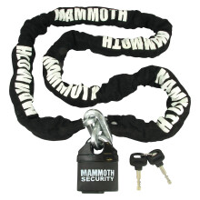 Mammoth 1.8 Meter Lock and 10mm Chain with Closed Shackle Lock