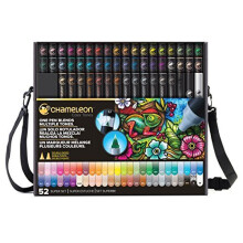 Chameleon Art Markers 52 Tones Super Set In Case Bag Ideal For Fine Art Modern Art Fashion amp Designs