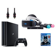 PlayStation VR Start Bundle 5 ItemsVR Headset Move Controller PlayStation Camera Motion Sensor PlayStation 4 Pro 1TB VR Game Disc Arkham VR - Refurbished