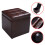 Goplus Faux Leather Ottoman Pouffe Storage Toy Box Foot Stool Brown 2