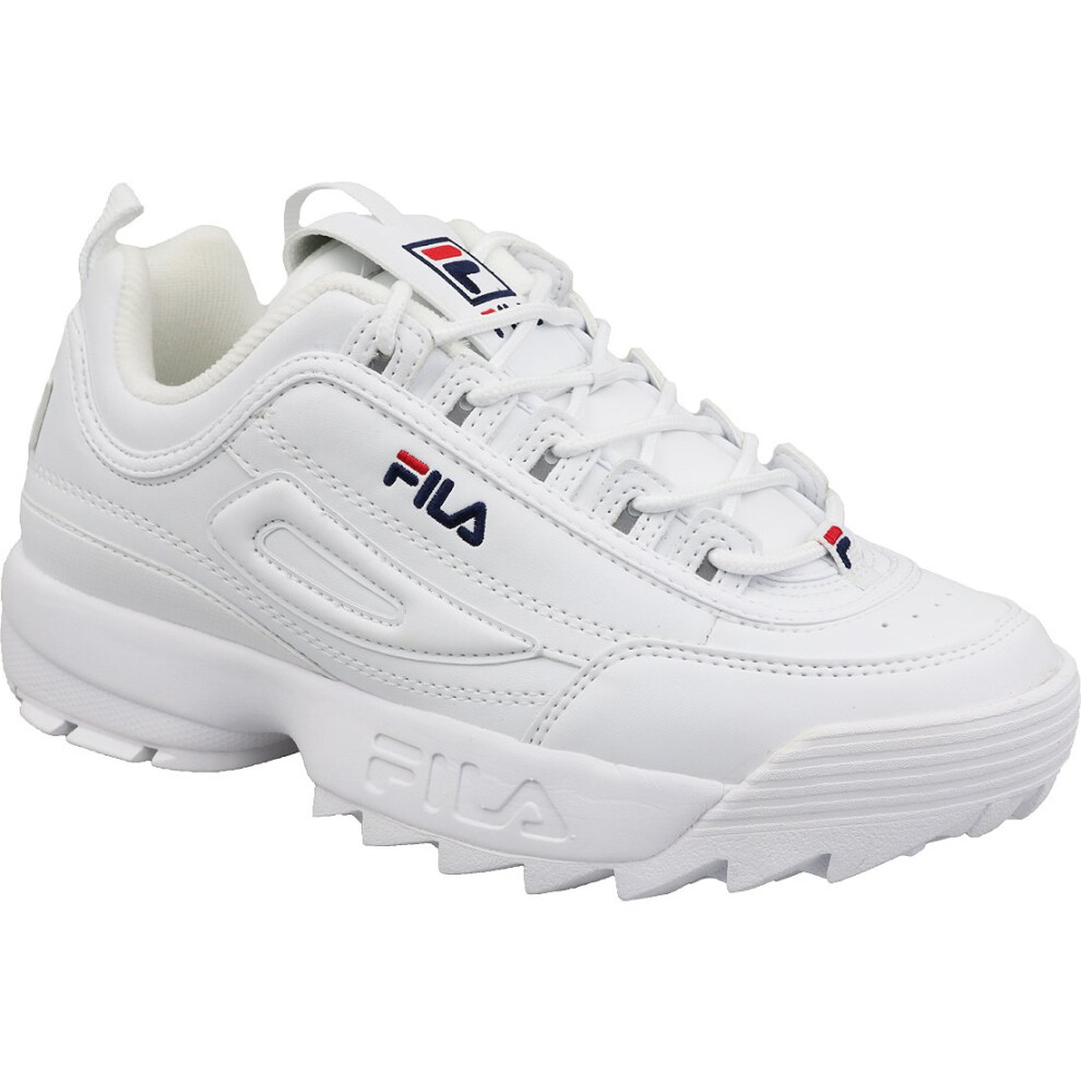 (9.5) Fila Disruptor Low 1010262-1FG Mens White sneakers