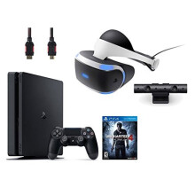 PlayStation VR Bundle 4 ItemsVR Headset Playstation Camera PlayStation 4 Sm 500GB Console Uncharted 4 - Refurbished