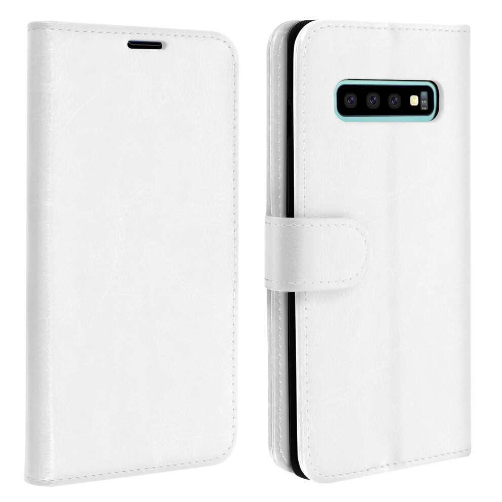 Vintage Series flip wallet case for Samsung Galaxy S10 - White