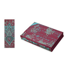 Gaiam Yogam?tte Folding Travel Fitness & Motion | Sammenfoldelig til alle typer yoga pilates gulvtr?ning V?r fri 2 mm