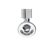 (600w, Chrome) R3 ECO Electric Heating Element + With Thermostat, Timer and Remote for Towel Rails & Radiators