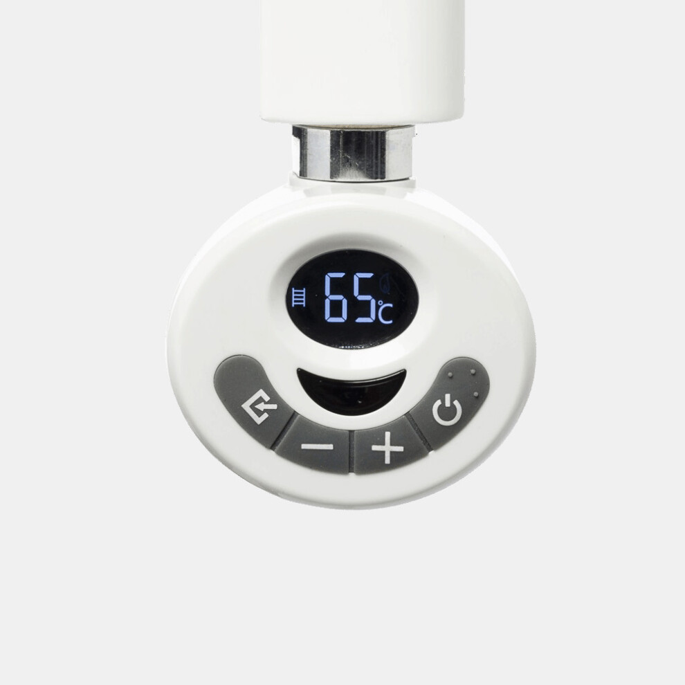 (300W, White) R3 Eco Electric Heating Element + With Thermostat, Timer And Remote For Towel Rails & Radiators 5056046242954