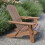 Plant Theatre Adirondack Outdoor Garden Folding Acacia Hardwood Chair with an Oiled Hand Finished 1