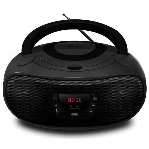 Grouptronics GTCDR501 BoomBox CD Player With Remote Control, Radio