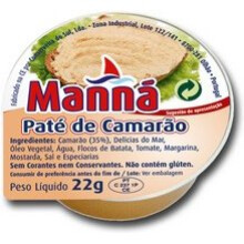 Shrimp Pate "Manná" - PACK 24 un x 22gr