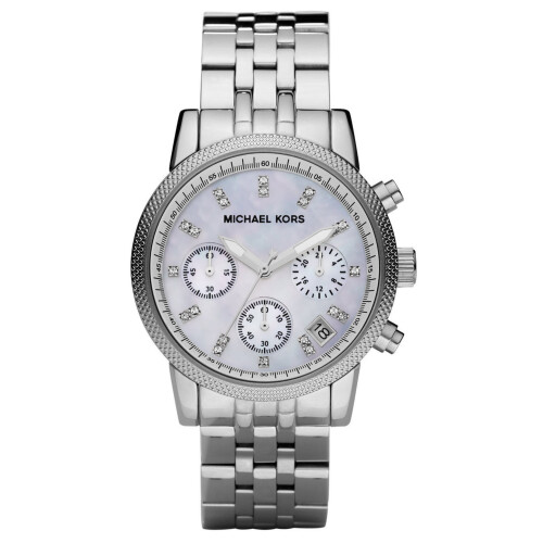 Michael Kors Michael Kors Ritz Γυναικείο ρολόι χρονογράφου με ασημί λουράκι MK5020