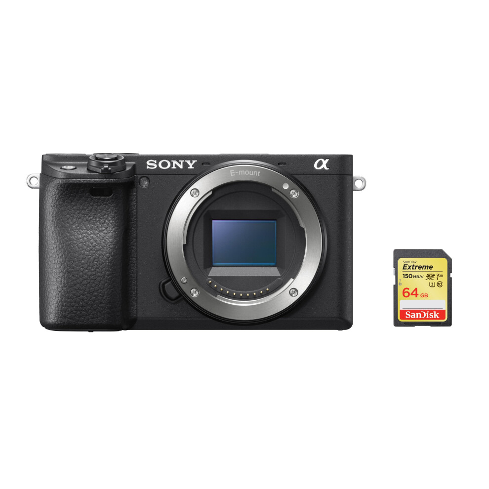 SONY A6400 Body Black + SanDisk Extreme 64G SD card
