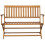 VidaXL vidaXL Foldable Garden Bench | 120cm Acacia Garden Bench 2