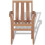 VidaXL vidaXL 2x Solid Teak Outdoor Garden Stackable Chairs Dining Stacking Seats 3