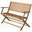 VidaXL vidaXL Foldable Garden Bench | 120cm Acacia Garden Bench 1