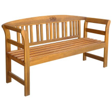 vidaXL Solid Acacia Wood Garden Bench 157x45x82.5cm Outdoor Furniture Seat
