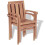VidaXL vidaXL 2x Solid Teak Outdoor Garden Stackable Chairs Dining Stacking Seats 6