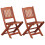 VidaXL vidaXL 3 Piece Solid Eucalyptus Wood Bistro Set Children Dining Table Chair 3