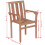 VidaXL vidaXL 2x Solid Teak Outdoor Garden Stackable Chairs Dining Stacking Seats 8