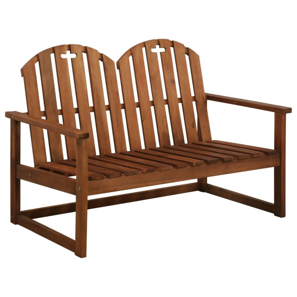 Vidaxl Solid Acacia Wood 2-Seater Garden Sofa Bench Outdoor Furniture Seat