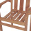 VidaXL vidaXL 2x Solid Teak Outdoor Garden Stackable Chairs Dining Stacking Seats 7