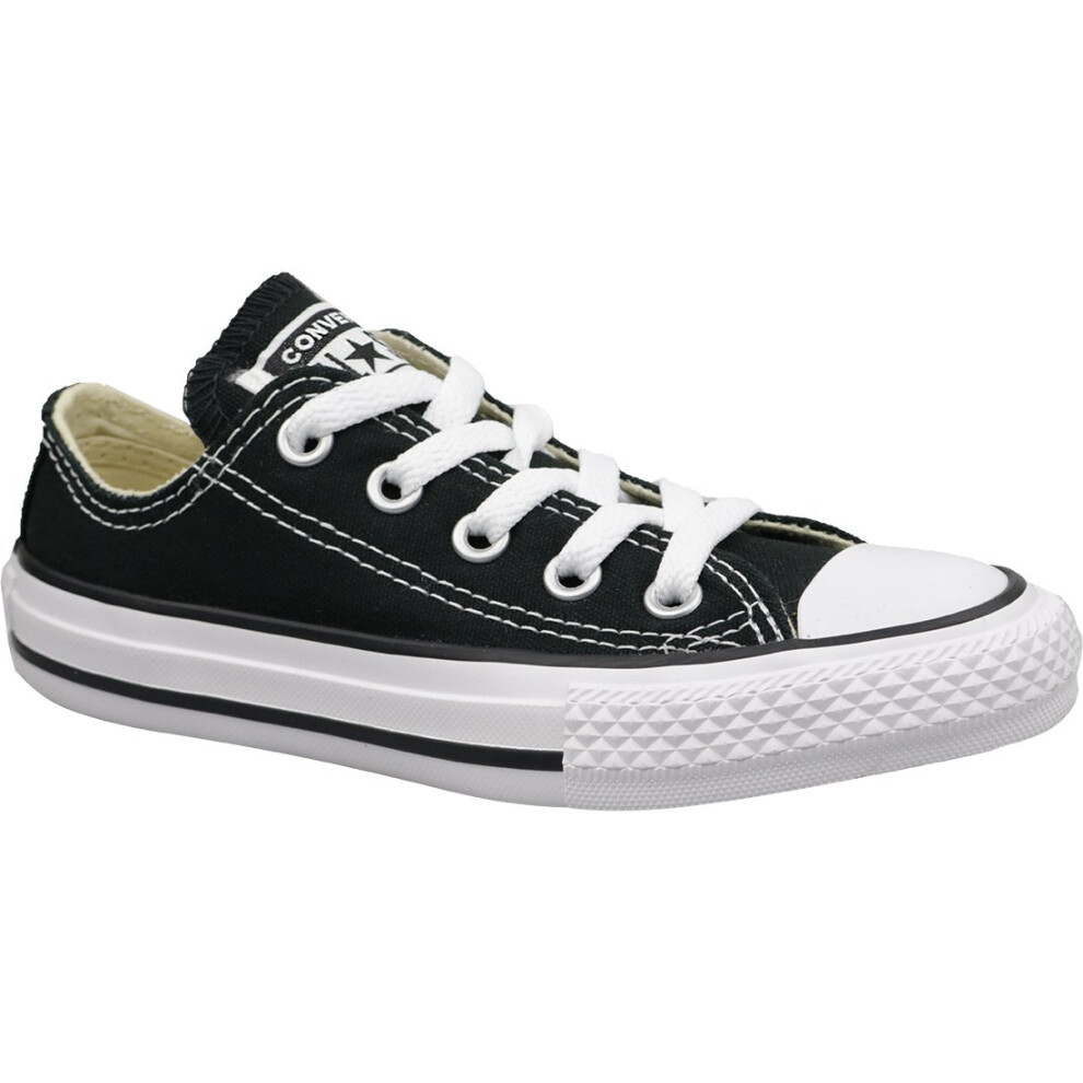 (12.5) Converse C. Taylor All Star Youth OX 3J235C Kids Black plimsolls