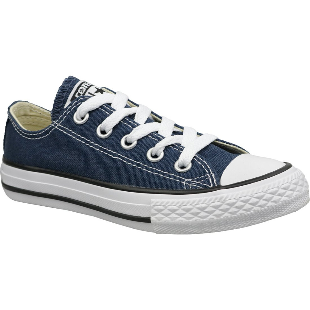 (12.5) Converse C. Taylor All Star Youth OX 3J237C Kids Navy Blue plimsolls
