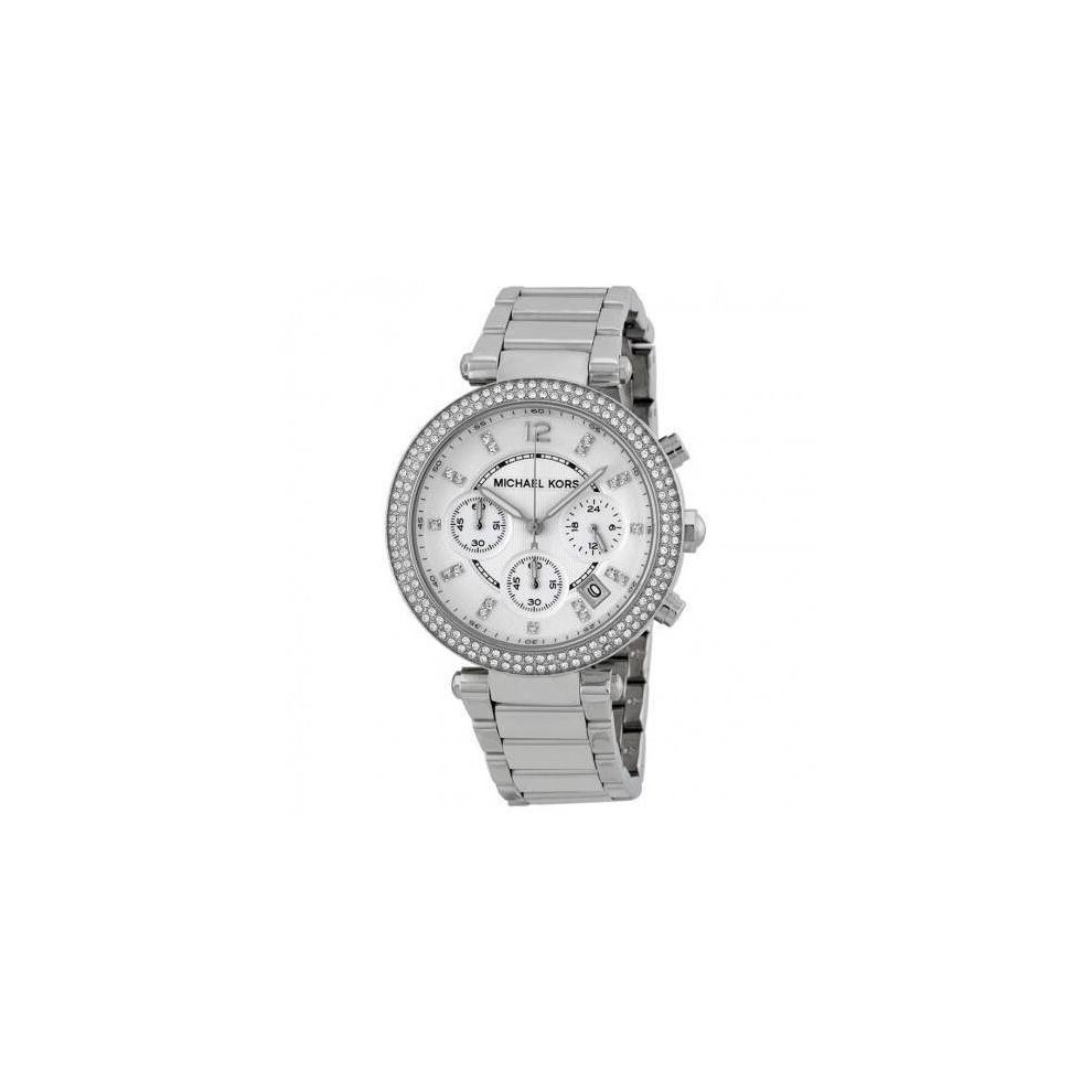 Montre Michael Kors Mini Parker MK5615 - Chronographe doré rose, cristal scintillant et bracelet ajustable