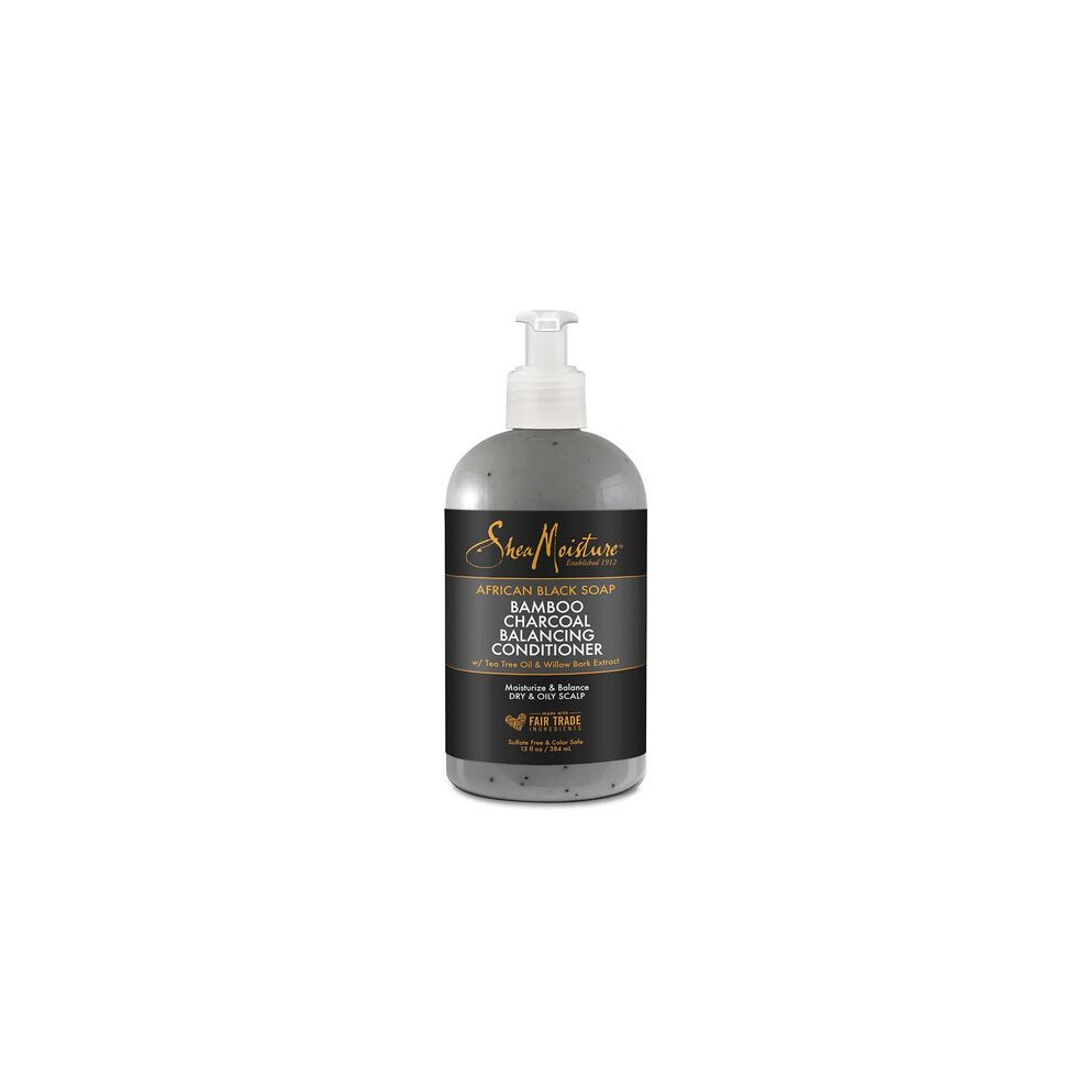 Shea Moisture African Black Soap Bamboo Charcoal Balancing Conditioner 384ml