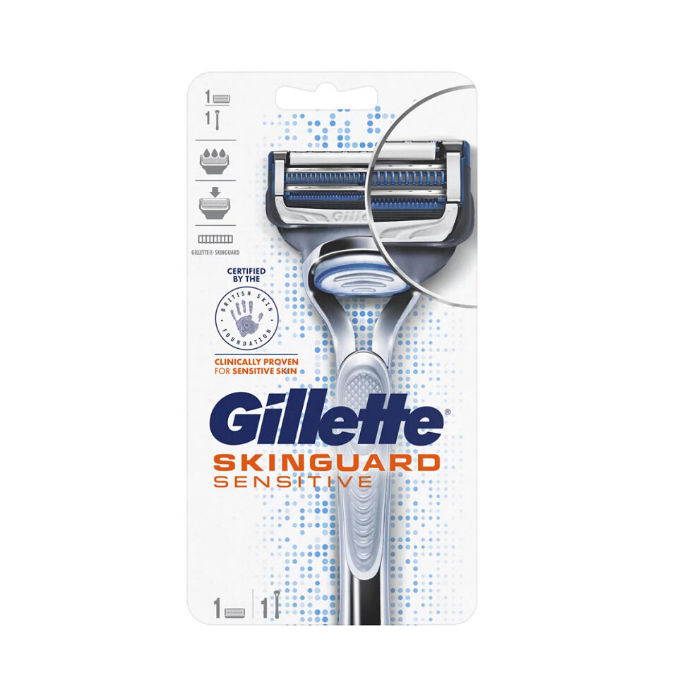 Gillette Skinguard Sensitive Razor + 1 Cartridge