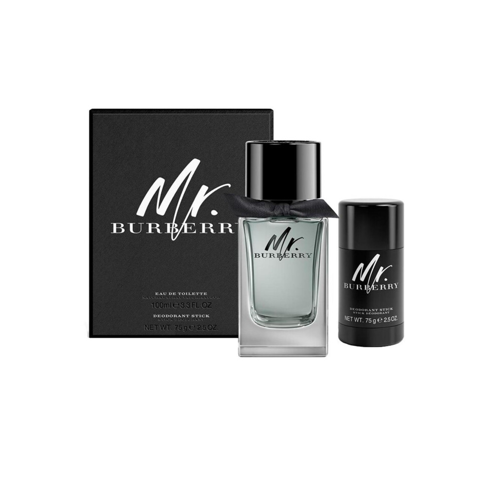 Mr Burberry Eau de Toilette Spray 100ml Deodorant Stick 75g