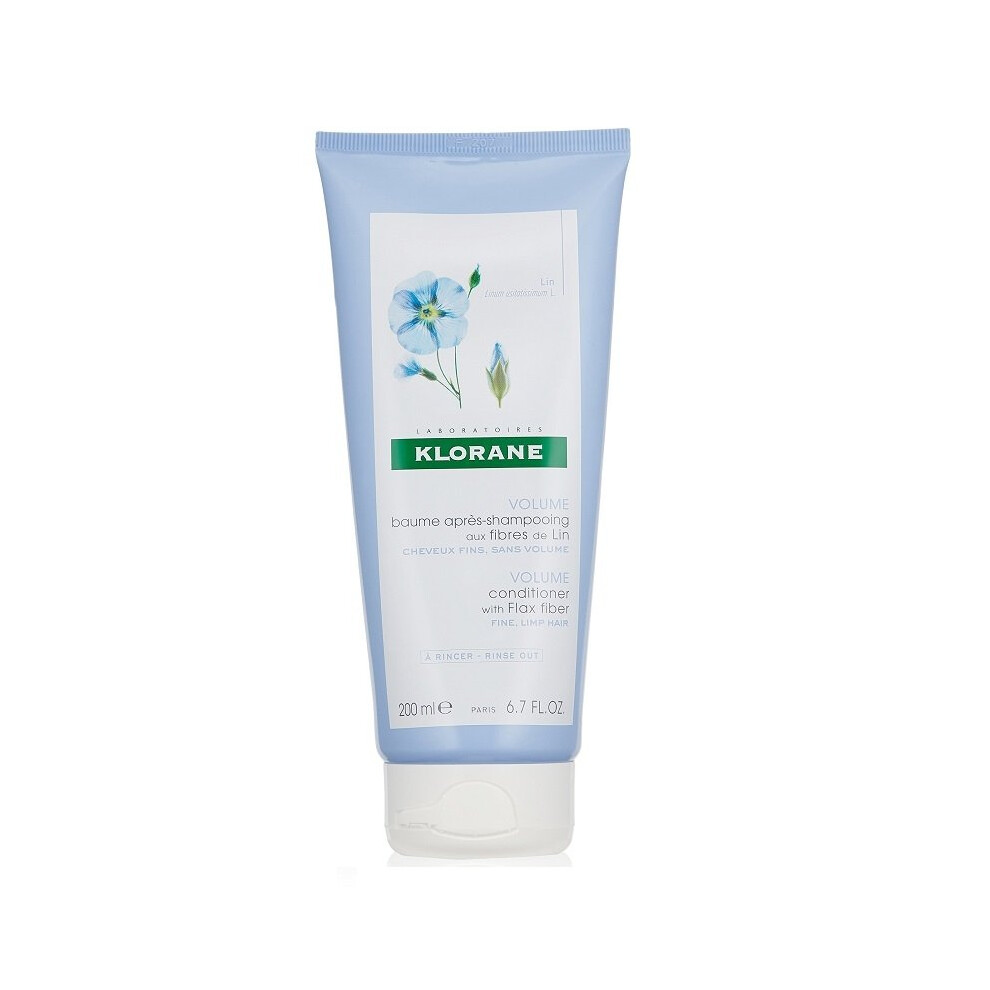 Klorane Volume Conditioner with Flax Fiber for Fine Hair 200ml