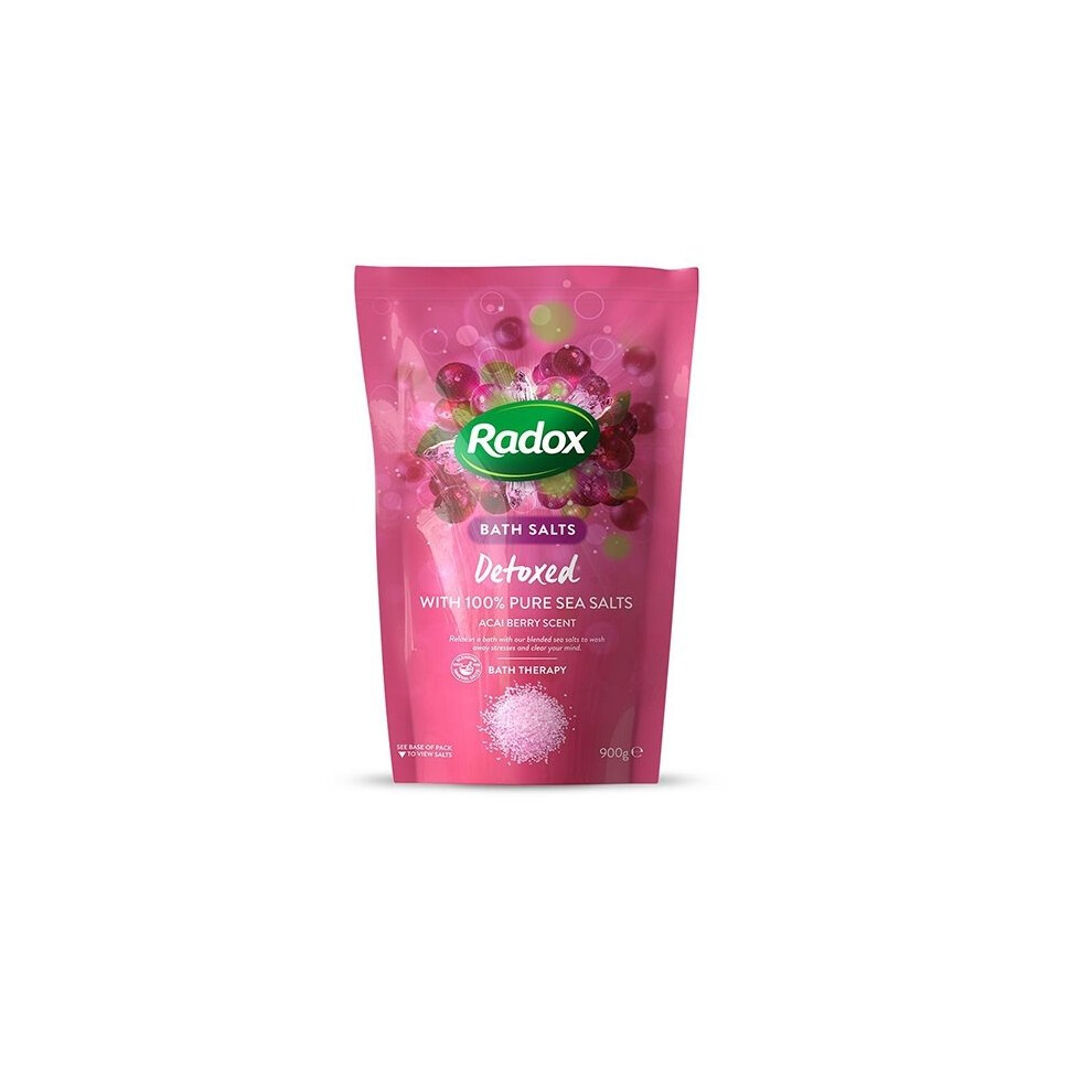 Radox Bath Salts Detoxed Acai Berry Scent 900g